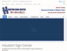 Tablet Screenshot of houstonsigncenter.com